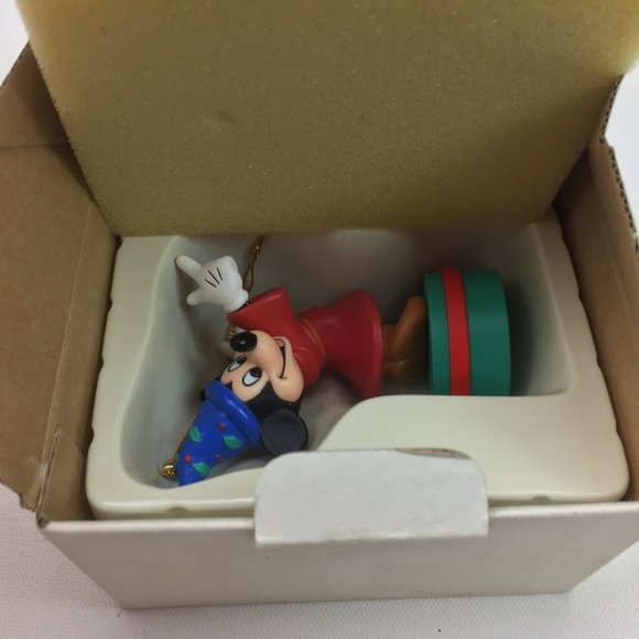 Vtg Groiler Fantasia Mickey Christmas Ornament Disney Sorcerer's Apprentice - Picture 9 of 12